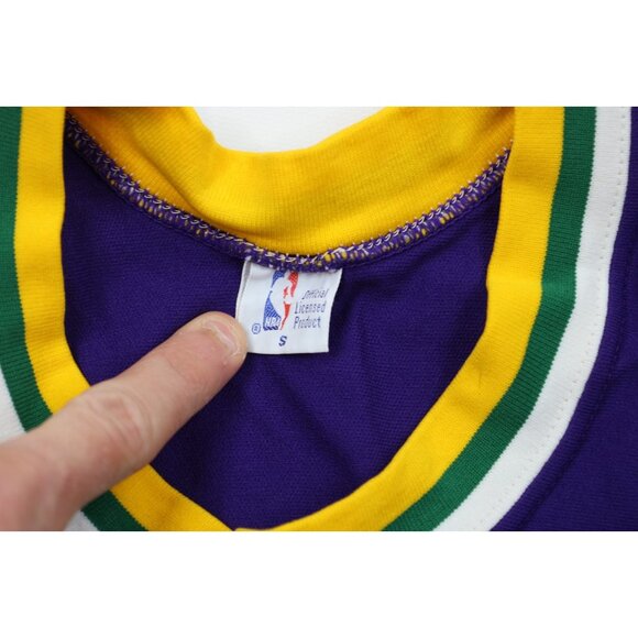 Vintage 80s Sand Knit Mens Small Utah Jazz Adrian Dantley Basketball Uniform USA - Picture 6 of 11